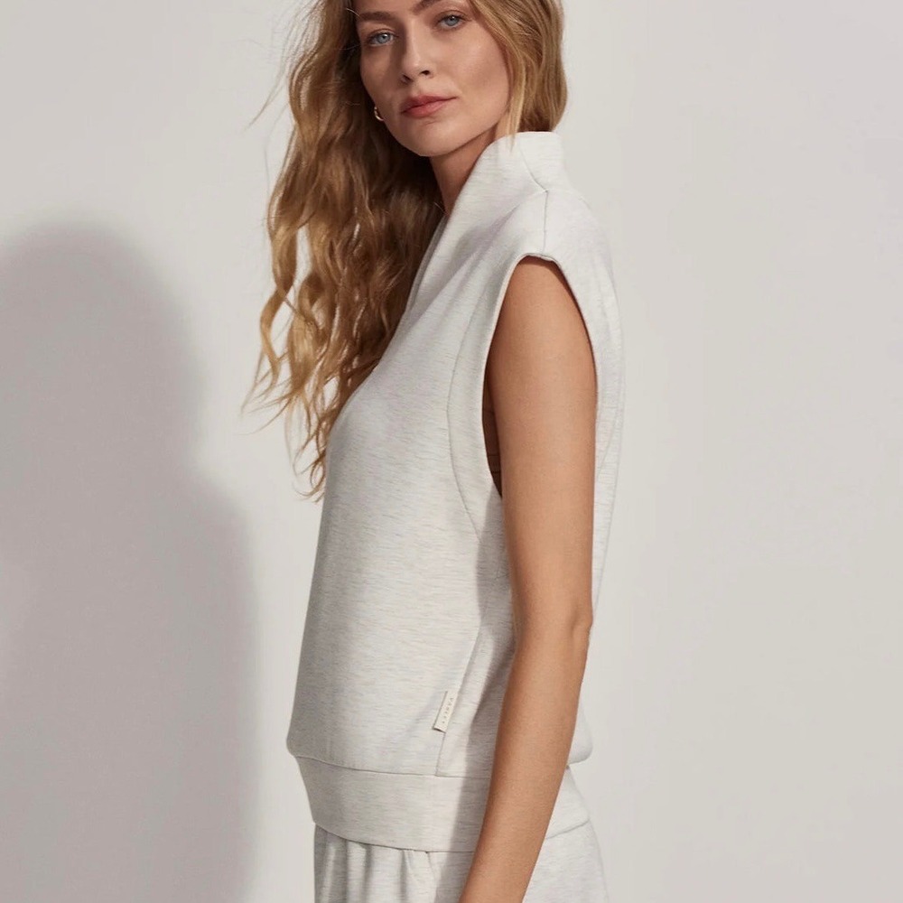 Varley Doublesoft Loretta Half-Zip Sleeveless Swe… - image 7